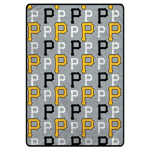 Pittsburgh Pirates 60" x 80" Logo Roll Oversized Ultra Soft Throw Blanket - Hanger