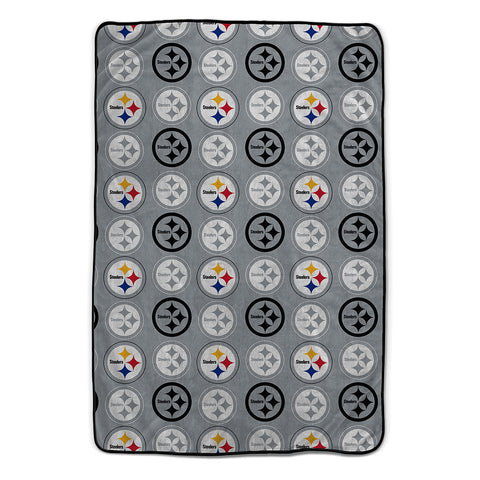 Pittsburgh Steelers 60" x 80" Logo Roll Oversized Ultra Soft Throw Blanket - Hanger