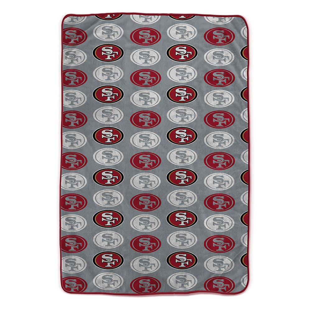 San Francisco 49ers 60" x 80" Logo Roll Oversized Ultra Soft Throw Blanket - Hanger