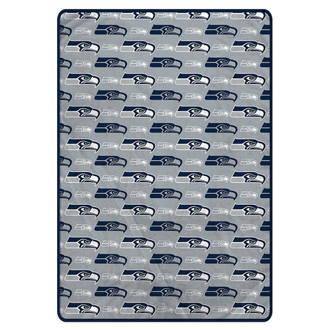 Seattle Seahawks 60" x 80" Logo Roll Oversized Ultra Soft Throw Blanket - Hanger