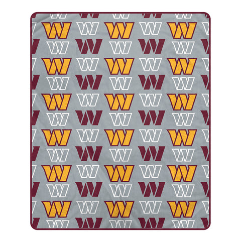 Washington Commanders 60" x 80" Logo Roll Oversized Ultra Soft Throw Blanket - Hanger
