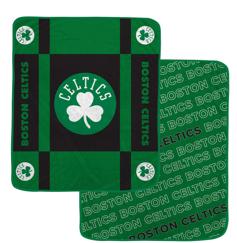 Boston Celtics 60" x 70" Reverse Block Ultra Lux Throw Blanket