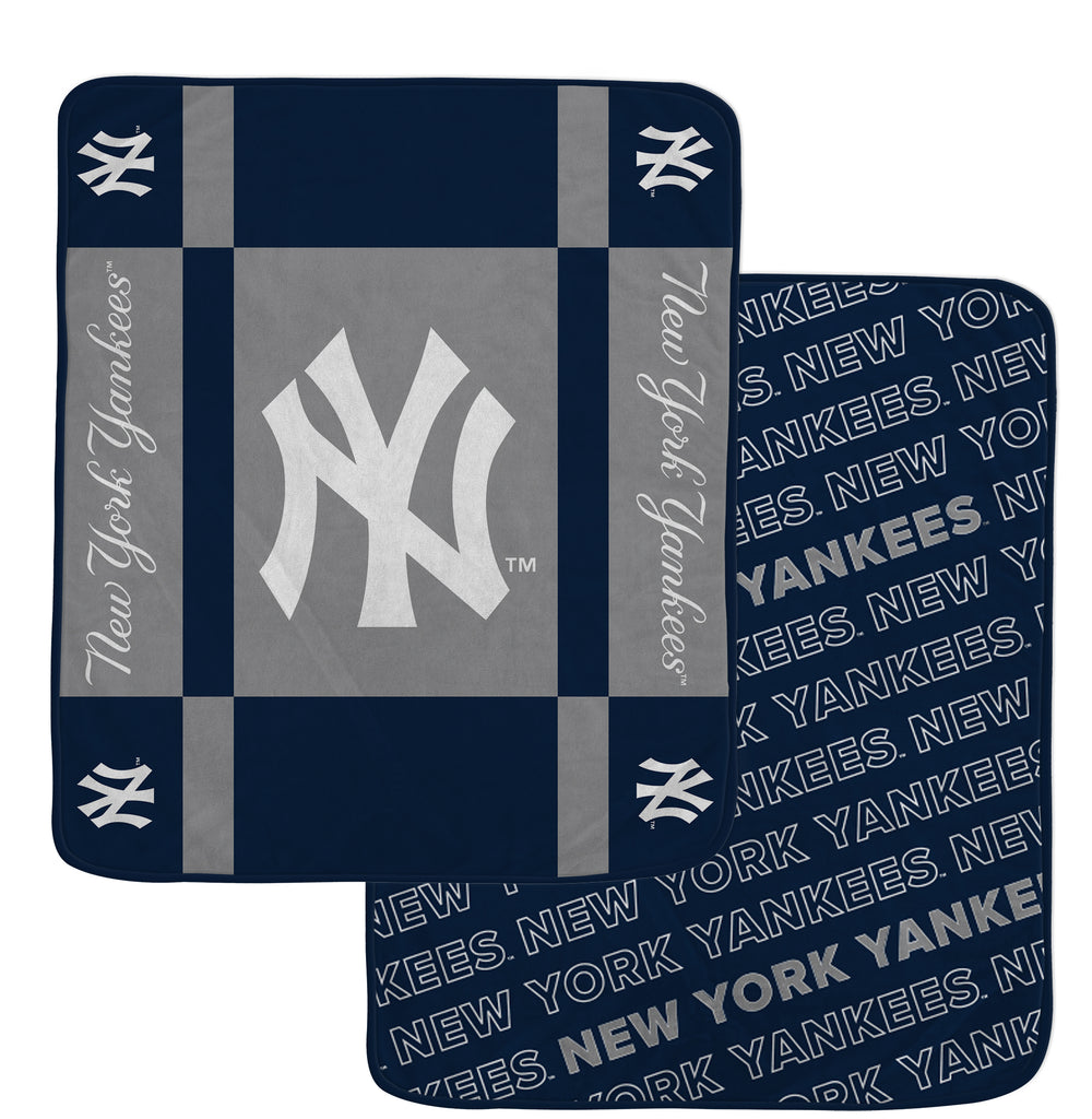 New York Yankees 60" x 70" Reverse Block Ultra Lux Throw Blanket