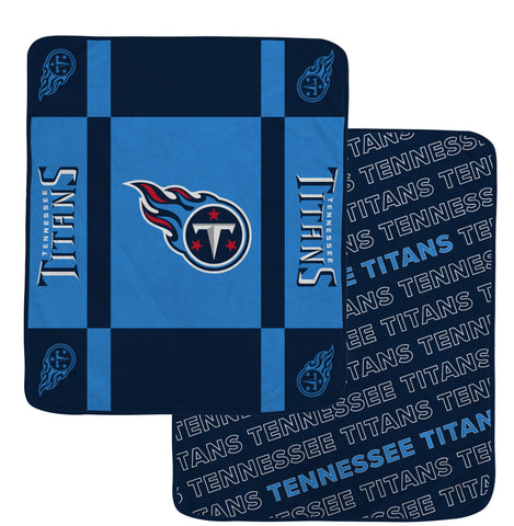 Tennessee Titans 60" x 70" Reverse Block Ultra Lux Throw Blanket