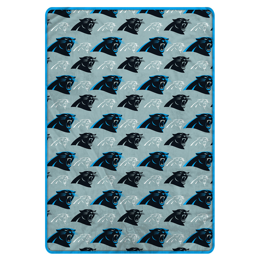 Carolina Panthers 66" x 95" Logo Roll Oversized Ultra Soft Throw Blanket