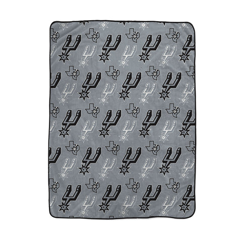 San Antonio Spurs 66" x 95" Logo Roll Oversized Ultra Soft Throw Blanket