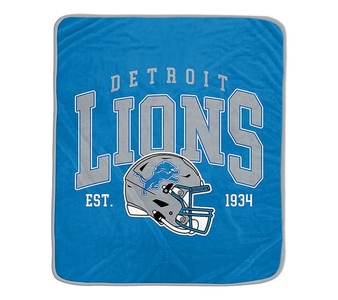 Detroit Lions 50" x 60" Vintage Arch Block Blanket