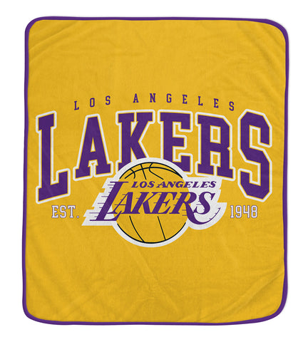 Los Angeles Lakers 50" x 60" Vintage Arch Block Blanket