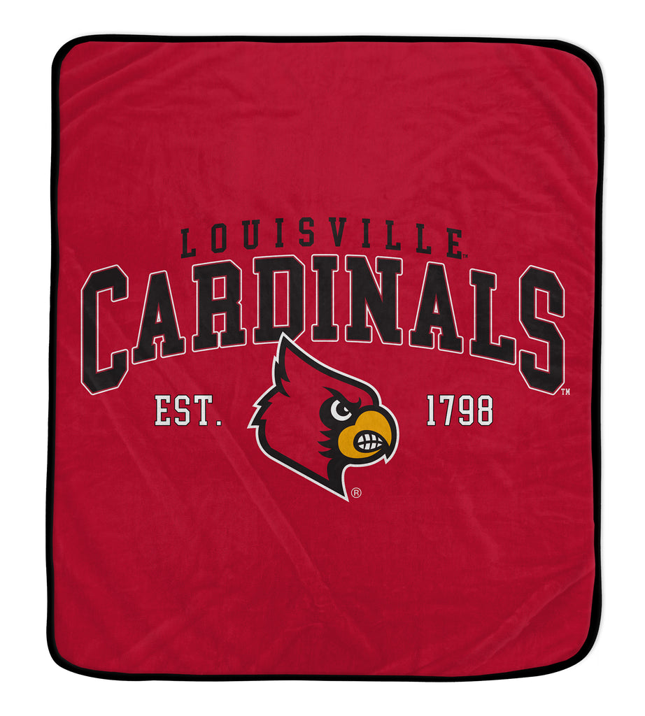 Louisville Cardinals 50" x 60" Vintage Arch Block Blanket