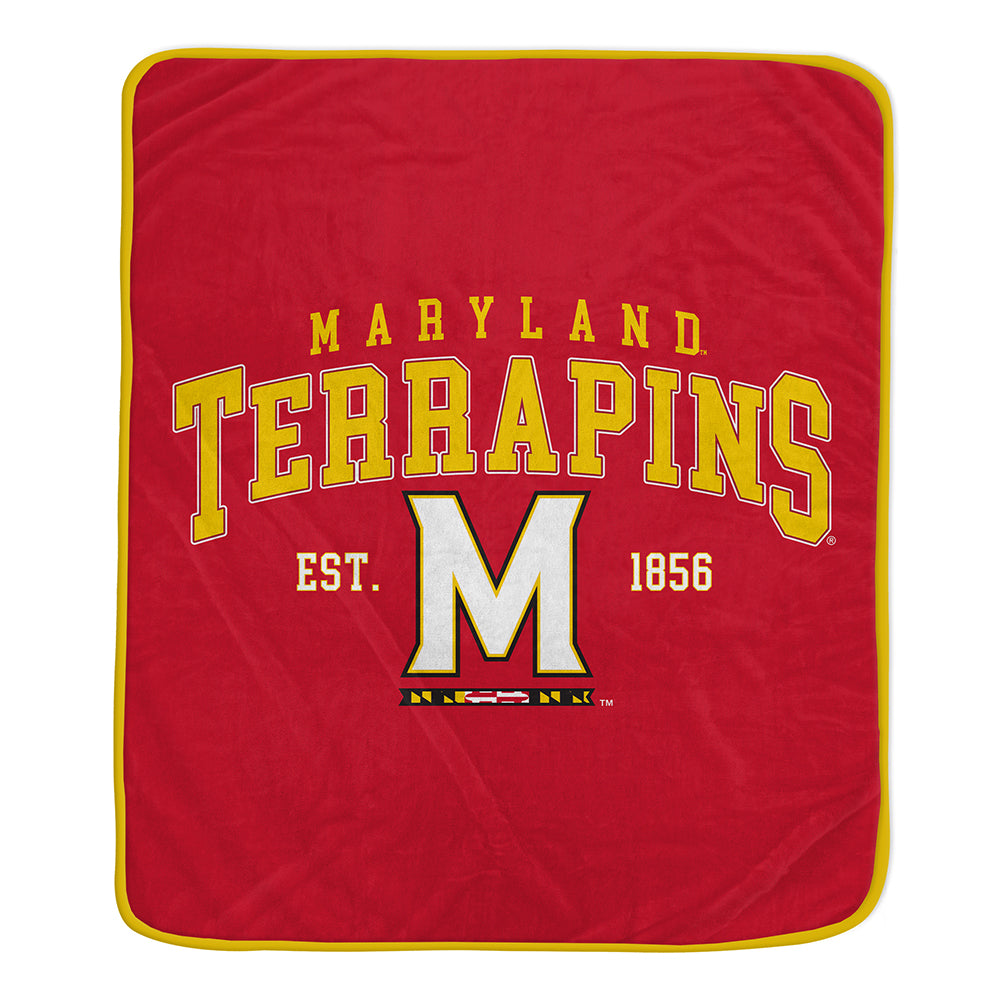 Maryland Terrapins 50" x 60" Vintage Arch Block Blanket