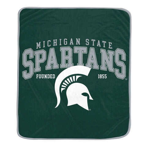 Michigan State Spartans 50" x 60" Vintage Arch Block Blanket