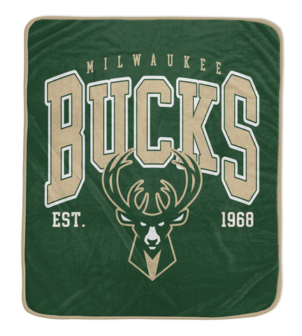 Milwaukee Bucks 50" x 60" Vintage Arch Block Blanket