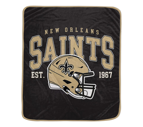 New Orleans Saints 50" x 60" Vintage Arch Block Blanket