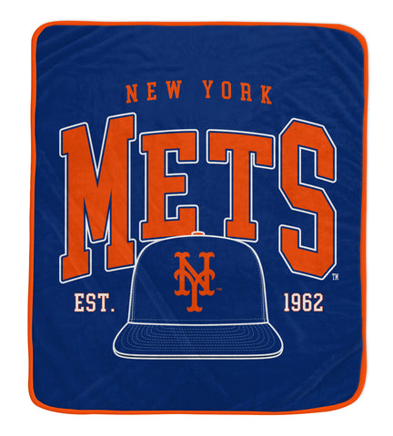 New York Mets 50" x 60" Vintage Arch Block Blanket