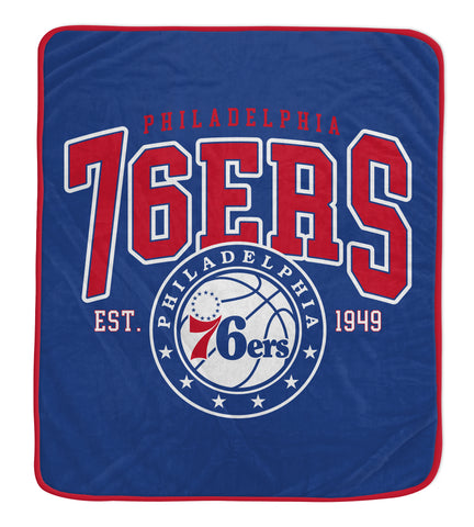 Philadelphia 76ers 50" x 60" Vintage Arch Block Blanket