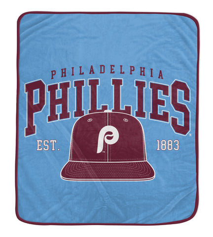 Philadelphia Phillies Retro 50" x 60" Vintage Arch Block Blanket