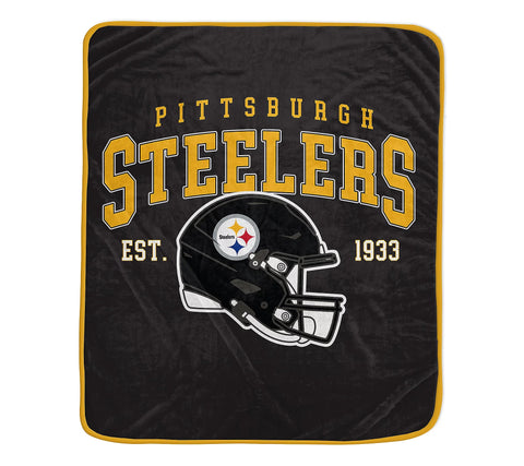 Pittsburgh Steelers 50" x 60" Vintage Arch Block Blanket