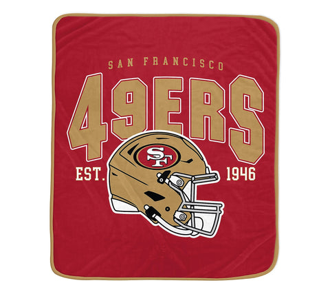 San Francisco 49ers 50" x 60" Vintage Arch Block Blanket