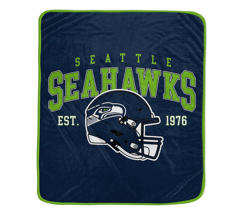 Seattle Seahawks 50" x 60" Vintage Arch Block Blanket