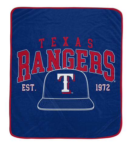 Texas Rangers 50" x 60" Vintage Arch Block Blanket