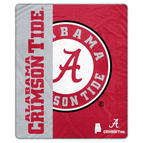 Alabama Crimson Tide 50" x 60" End Zone Roll Throw Blanket