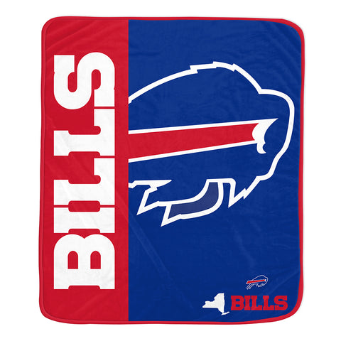 Buffalo Bills 50" x 60" End Zone Roll Throw Blanket