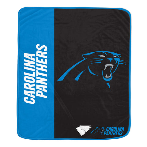 Carolina Panthers 50" x 60" End Zone Roll Throw Blanket