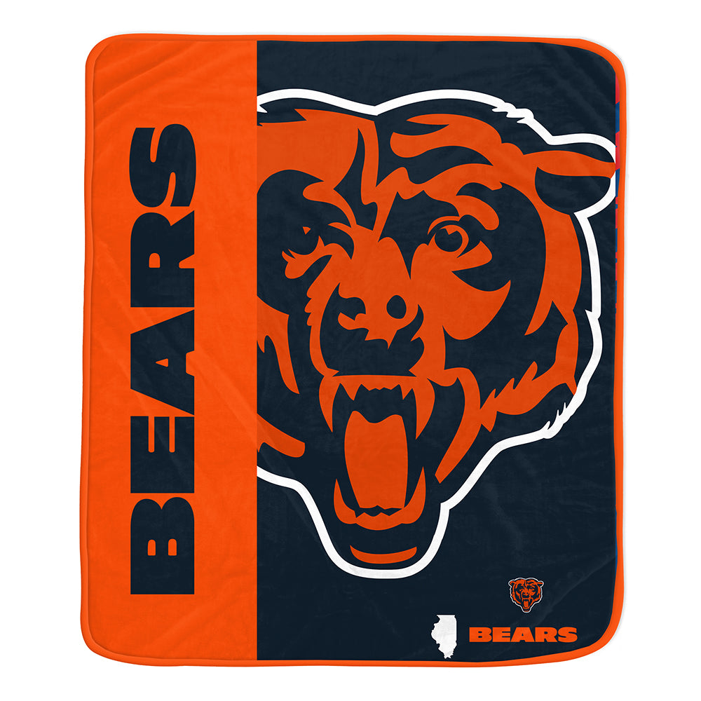 Chicago Bears 50" x 60" End Zone Roll Throw Blanket