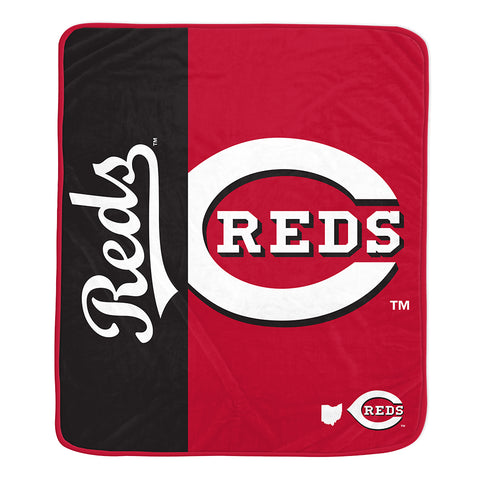 Cincinnati Reds 50" x 60" End Zone Roll Throw Blanket