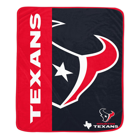 Houston Texans 50" x 60" End Zone Roll Throw Blanket