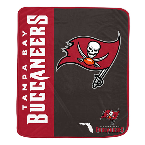 Tampa Bay Buccaneers 50" x 60" End Zone Roll Throw Blanket