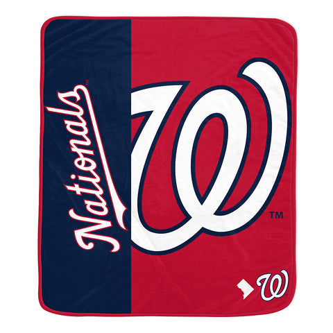 Washington Nationals 50" x 60" End Zone Roll Throw Blanket