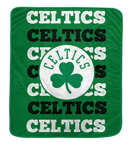 Boston Celtics 60" x 70" Repeat Refresh Premium Plush Throw Blanket