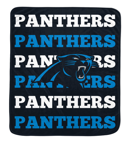 Carolina Panthers 60" x 70" Repeat Refresh Premium Plush Throw Blanket