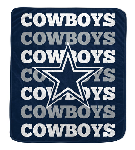 Dallas Cowboys 60" x 70" Repeat Refresh Premium Plush Throw Blanket