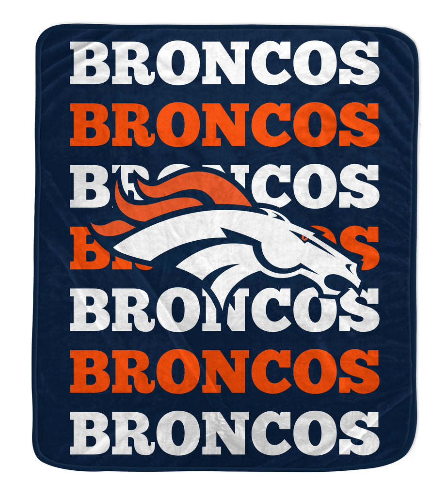 Denver Broncos 60" x 70" Repeat Refresh Premium Plush Throw Blanket