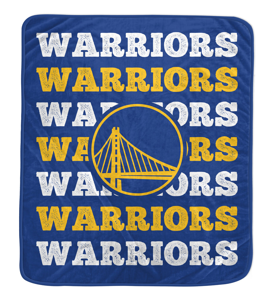 Golden State Warriors 60" x 70" Repeat Refresh Premium Plush Throw Blanket