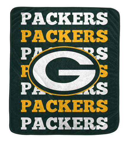Green Bay Packers 60" x 70" Repeat Refresh Premium Plush Throw Blanket