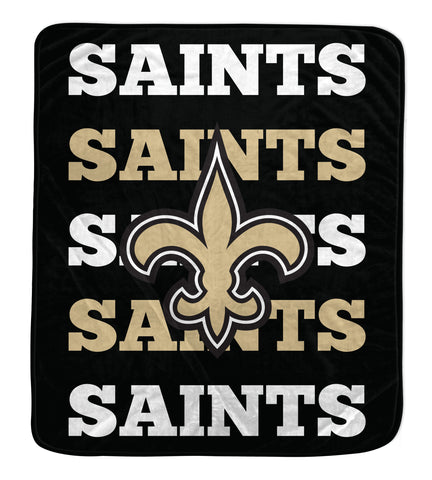 New Orleans Saints 60" x 70" Repeat Refresh Premium Plush Throw Blanket