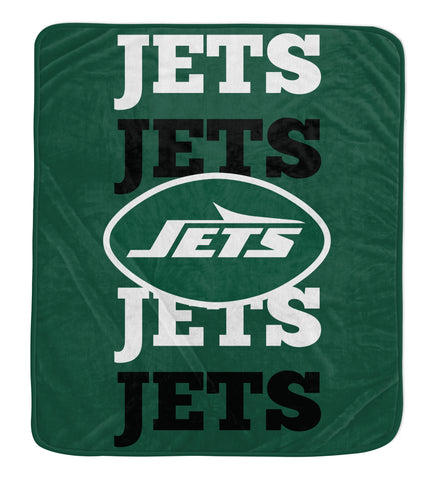 New York Jets 60" x 70" Repeat Refresh Premium Plush Throw Blanket