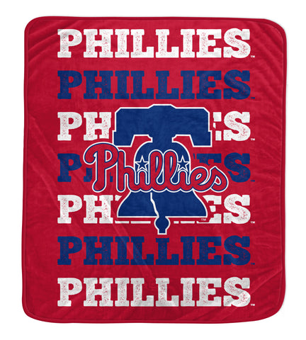 Philadelphia Phillies 60" x 70" Repeat Refresh Premium Plush Throw Blanket