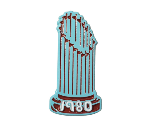 Pinadelphia - 1980 Commissioners Trophy Pin - Powder Blue