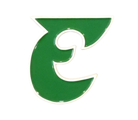 Pinadelphia - Eagles Retro E Logo Pin - Kelly Green