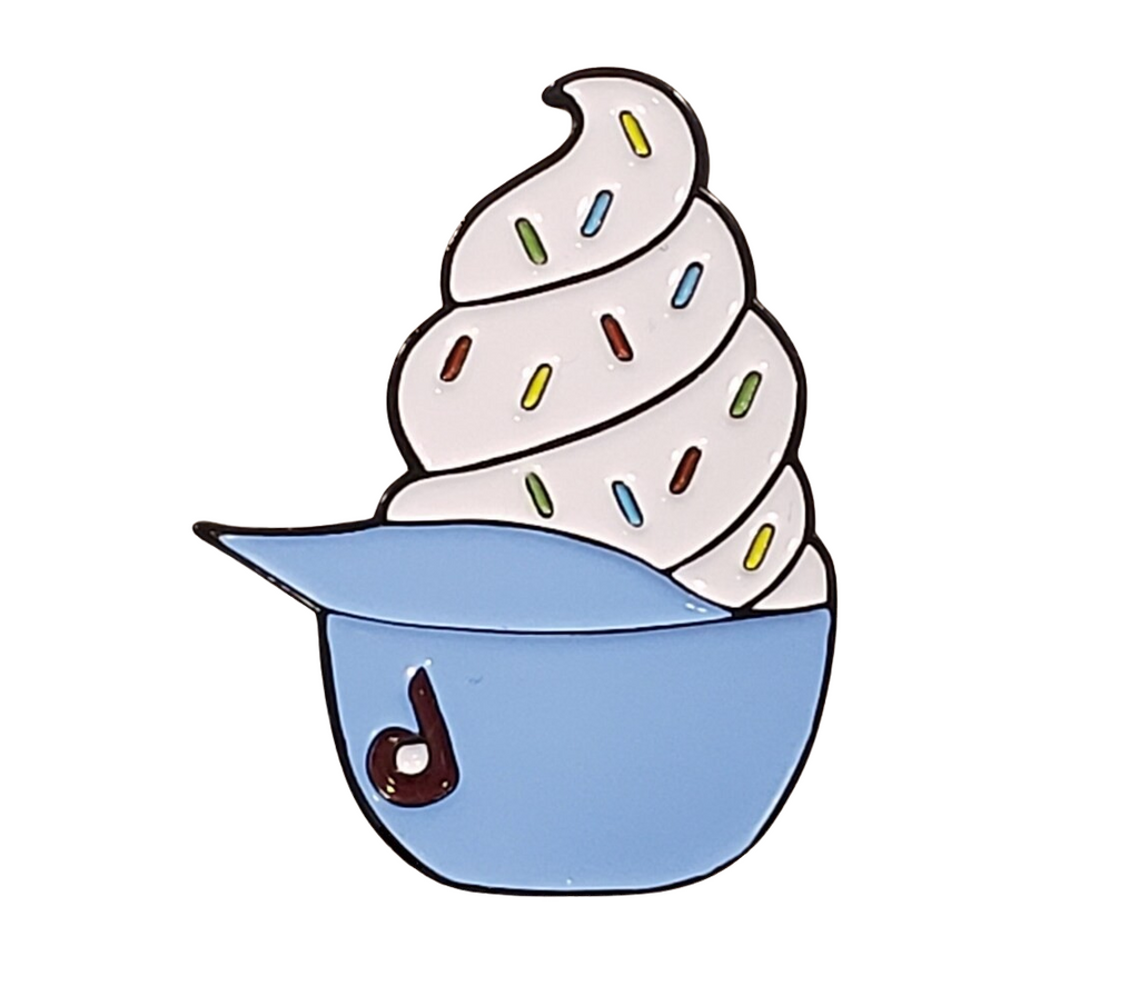 bike helmet waffle cone stuck Pinadelphia - Phillies Ice Cream Helmet Pin