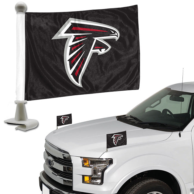 Atlanta Falcons Ambassador Auto Flag Pair