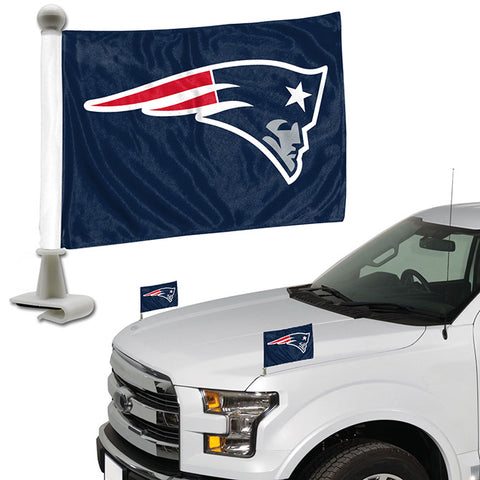 New England Patriots Ambassador Auto Flag Pair