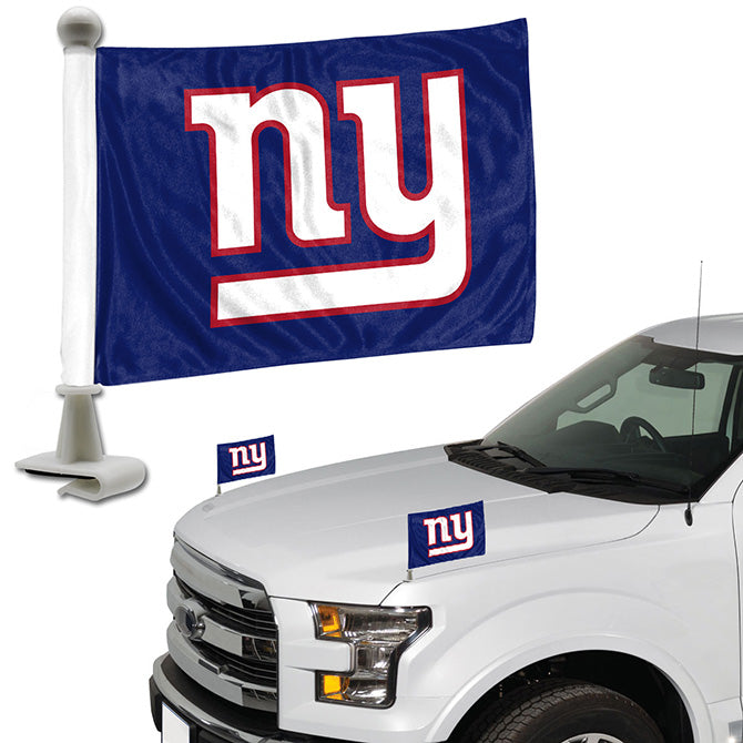 New York Giants Ambassador Auto Flag Pair
