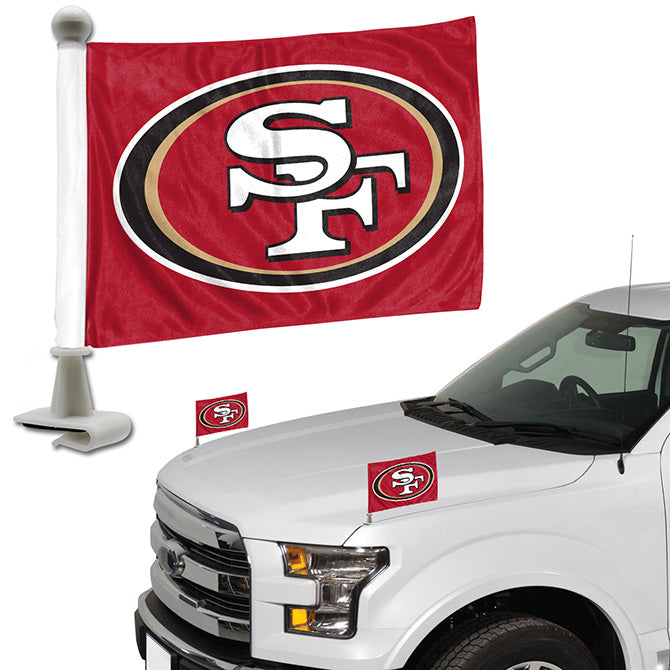 San Francisco 49ers Ambassador Auto Flag Pair