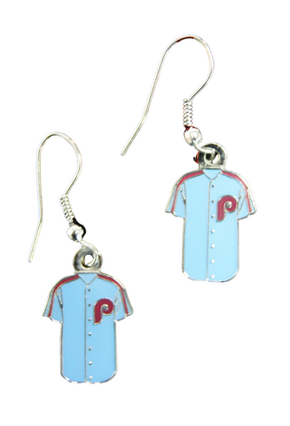 Philadelphia Phillies J-Hook Retro Jersey Earrings