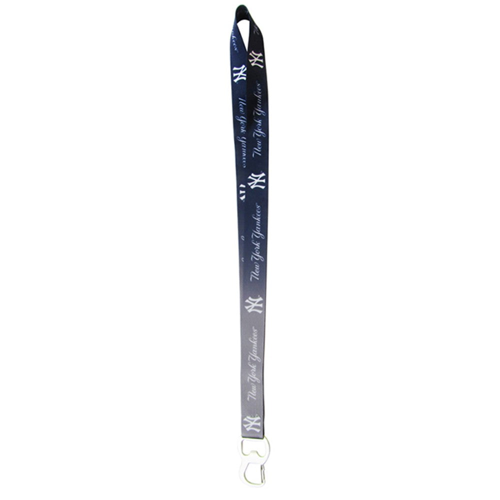 New York Yankees Ombre Lanyard with Bottle Opener & Key Clip